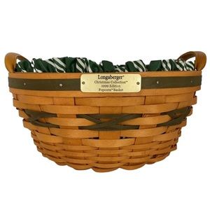 Longaberger 1999 Christmas Popcorn Basket